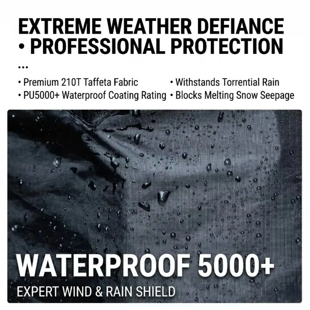 3-in-1 Hiking Rain Skirt Ultralight Multipurpose Split Rain Gear Wear-resistant Breathable Rain Poncho
