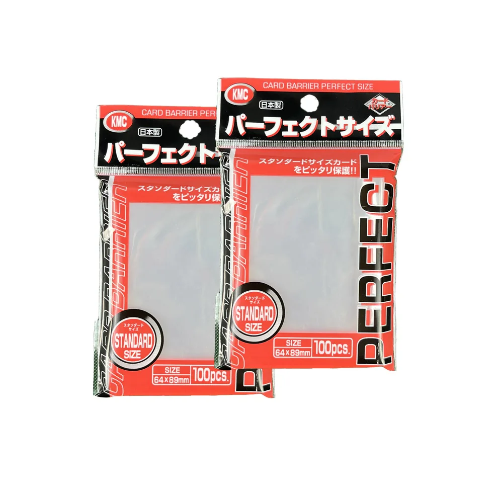 透明 KMC カードスリーブトレーディングカードスリーブバリアボードゲームカードインナープロテクター MTG/YGO 64x89mm