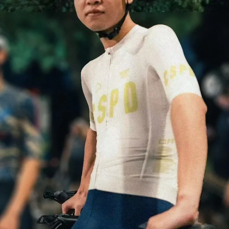 CSPD-Short Sleeve Cycling Clothing for Men, Pro Team, Lightweight Road Bike Jersey,Bicycle Clothing, Aero Cycling Jersey
