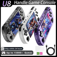 U8 Retro Handheld Video Game Console 4 Inch IPS Screen Linux System 64GB 128GB Portable Pocket Video Player Boy's Game PSP GBA