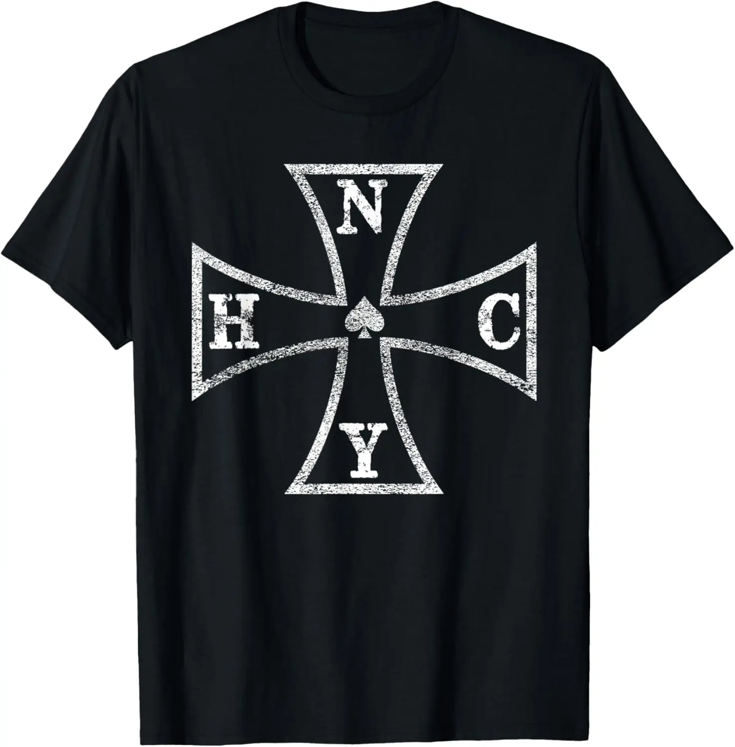 

New York Hardcore NYHC Iron Cross Iron Cross WWHC T-Shirt Funny Shirt Unisex Summer Streetwear Tops Men and Women Short Sleeves