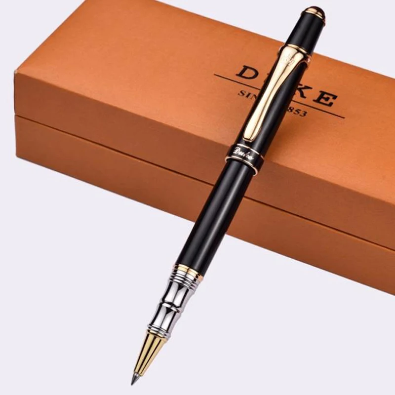 

Duke Высококачественная многоцветная шариковая ручка с золотым зажимом, металлическая роликовая ручка для письма