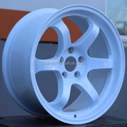 PQ passenger racing car wheels te37 other auto parts work casting alloy black 18 inch 9J 10J rims wheels car rims 5x114.3 wheels