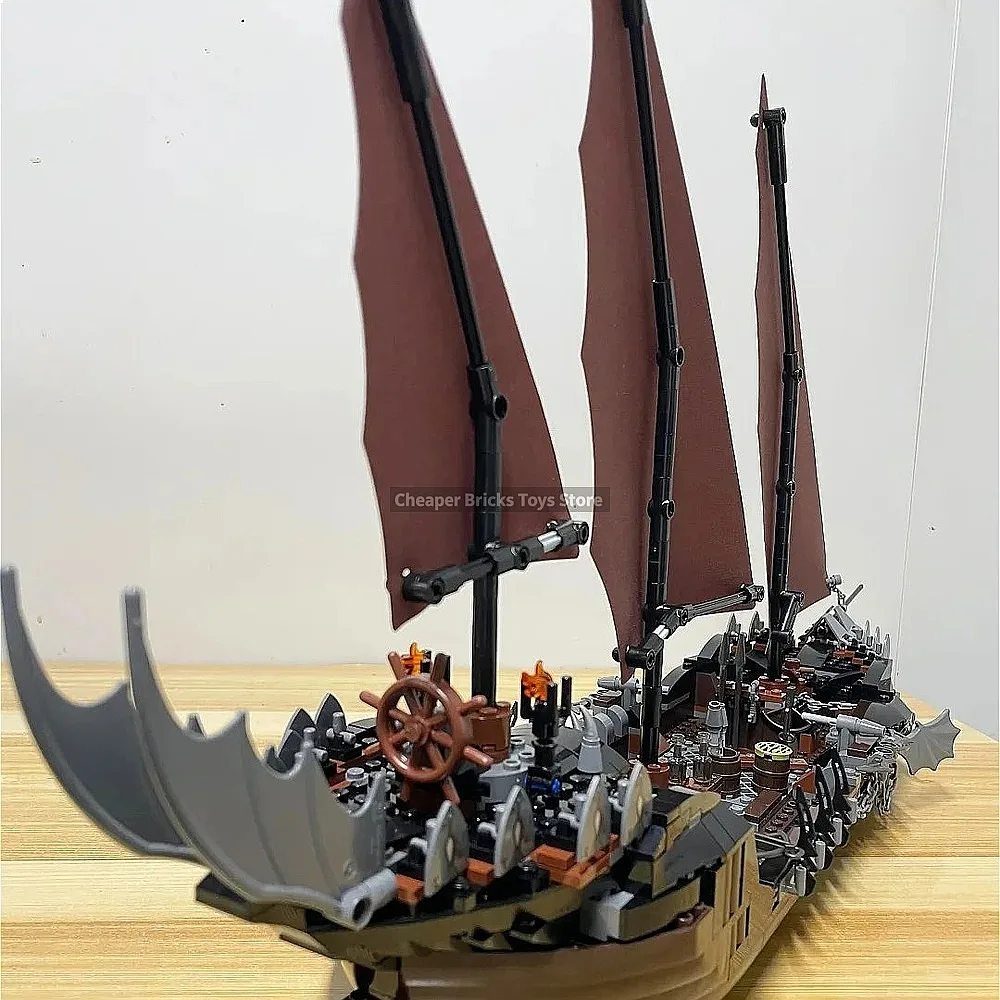 Neues Seeschiff-Abenteuer-Bauset, Lernspielzeug zum Zusammenbauen, Geburtstagsgeschenk, Heimdekoration für Freunde und Sammler