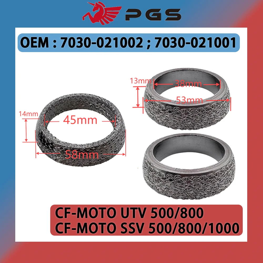 

1 Set Muffler Big&Small Collar For CFMOTO UTV UFORCE 800 500 U8 U5 ZFORCE 1000 Z550 U550 CF800 Z8 7030-021001 7030-021002