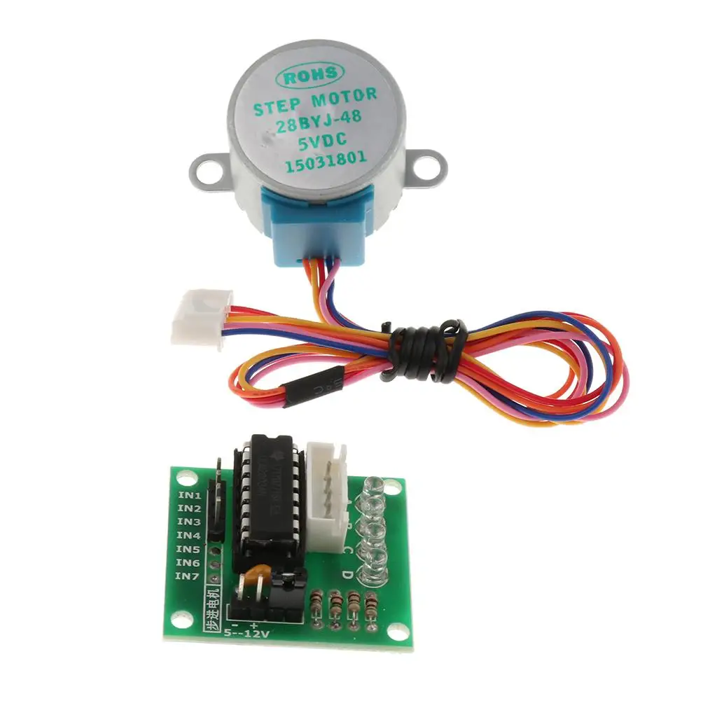 

Плата драйвера шагового двигателя ULN2003, 5В постоянного тока, четырехфазный модуль управления мини-двигателем для электронной техники