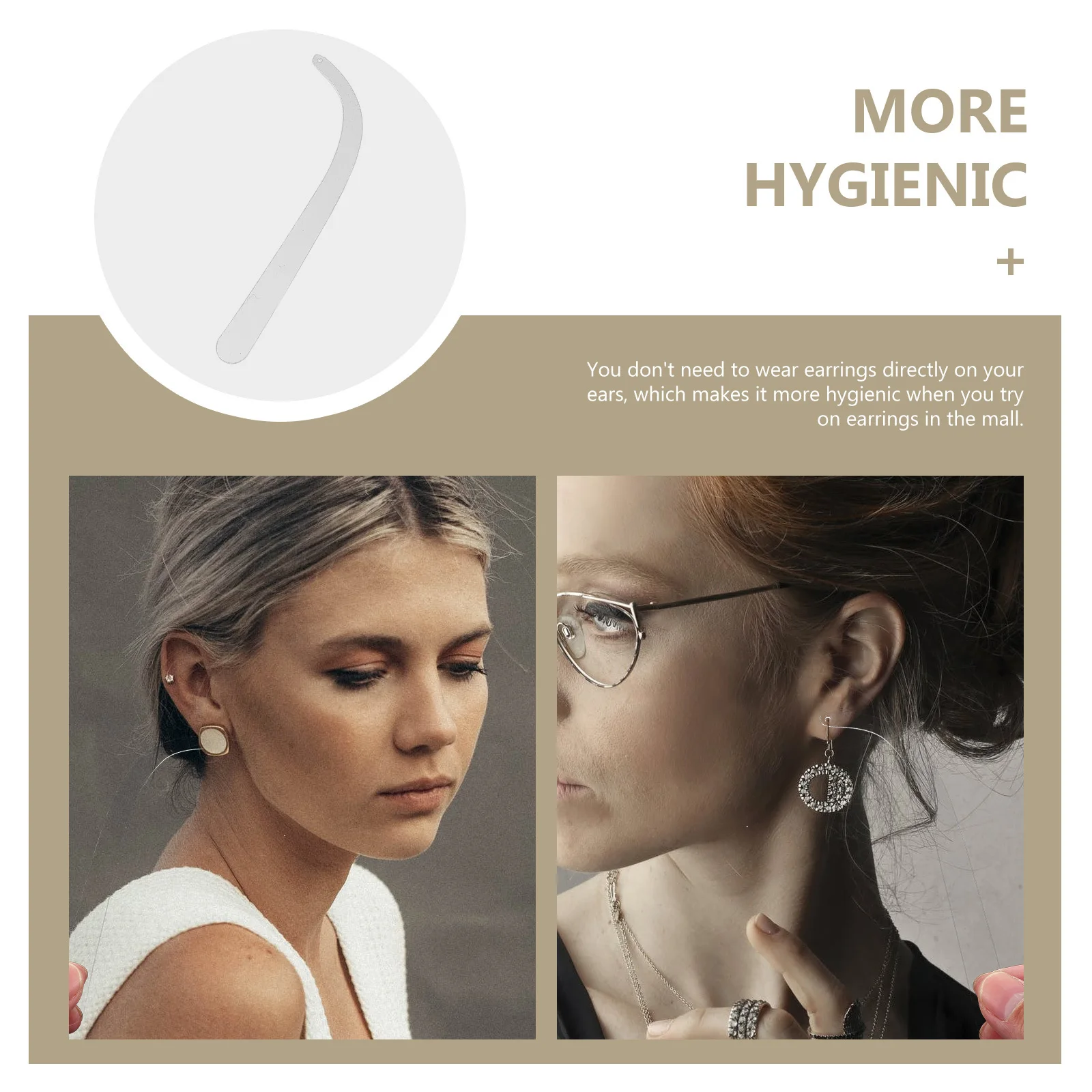 

10pcs Acrylic Earring Try-On Sticks Display Props For Jewelry Storage Rack Organizer Stand Earring Display Holder Practical