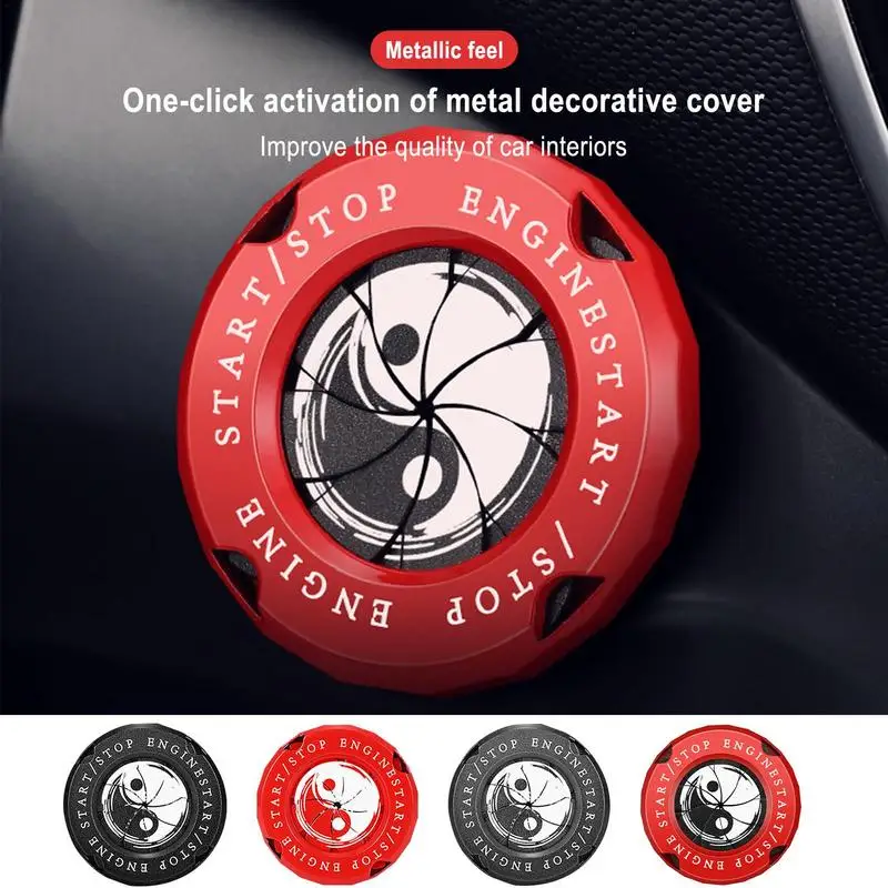 

Car Engine Start Stop Switch Button Cover Ignition Anti-scratch Protection Decorative Protection Cap Car Auto Accessories