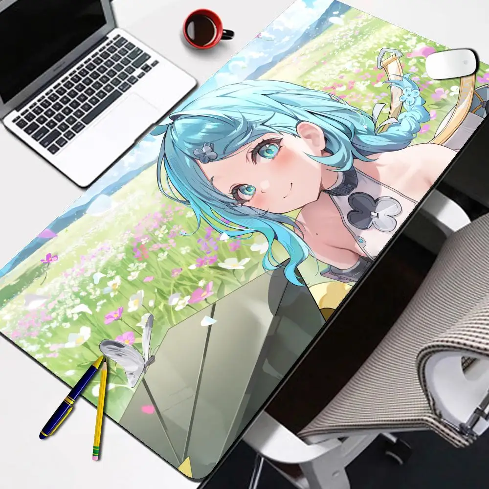 

Zenless Zone Zero Seed Mousepads Computer Office Accessories ZZZ Mouse Pad Game Lock Edge Rubber Keyboard HD Desk Mat