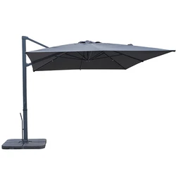 Parasols de jardin étanches en aluminium, protection solaire, grand parapluie extérieur pour restaurant et café, 3x4m