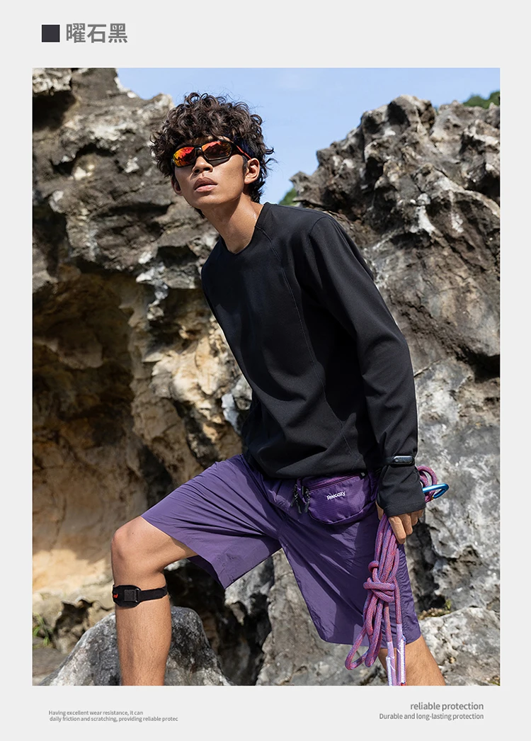 Herren Performance-T-Shirt mit Rundhalsausschnitt und langen Ärmeln – UPF50+ Sonnenschutz, 7A antibakteriell & schnelltrocknend für Sport- und Outdoor-Aktivitäten – Detail 8