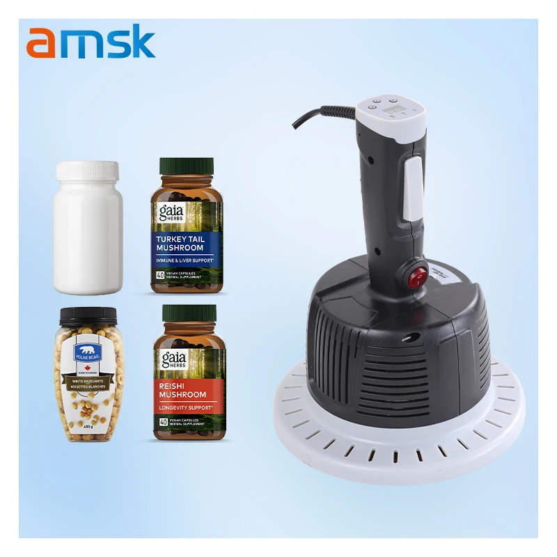 400A/400C Big Diameter Household for Glass Jar Plastic Bottles Cans Sealing Electromagnetic Manual Induction Sealing Machine