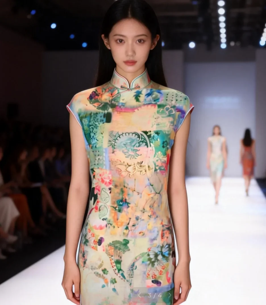 

Bohemian Ramie Fabric, Vintage Floral Digital Print Material for DIY Maxi Dress, Skirt, Blouse and Sewing Project 2026