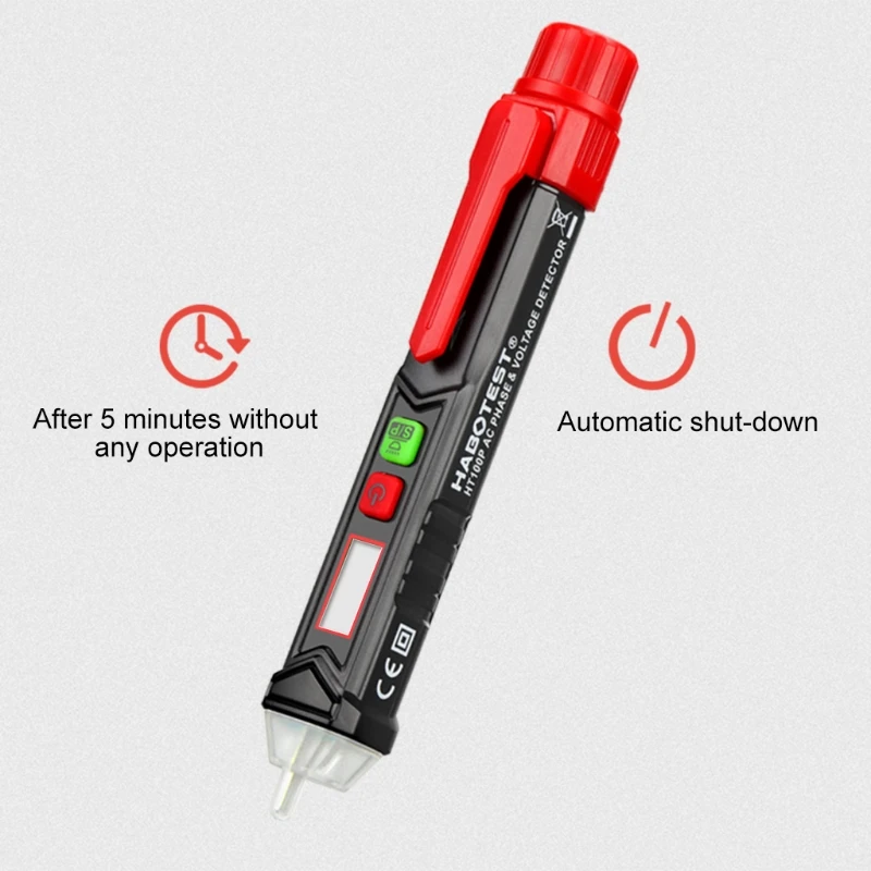 Portable Votlage Tester Phase Detector Non-contact NCV Pen-type Electroscope