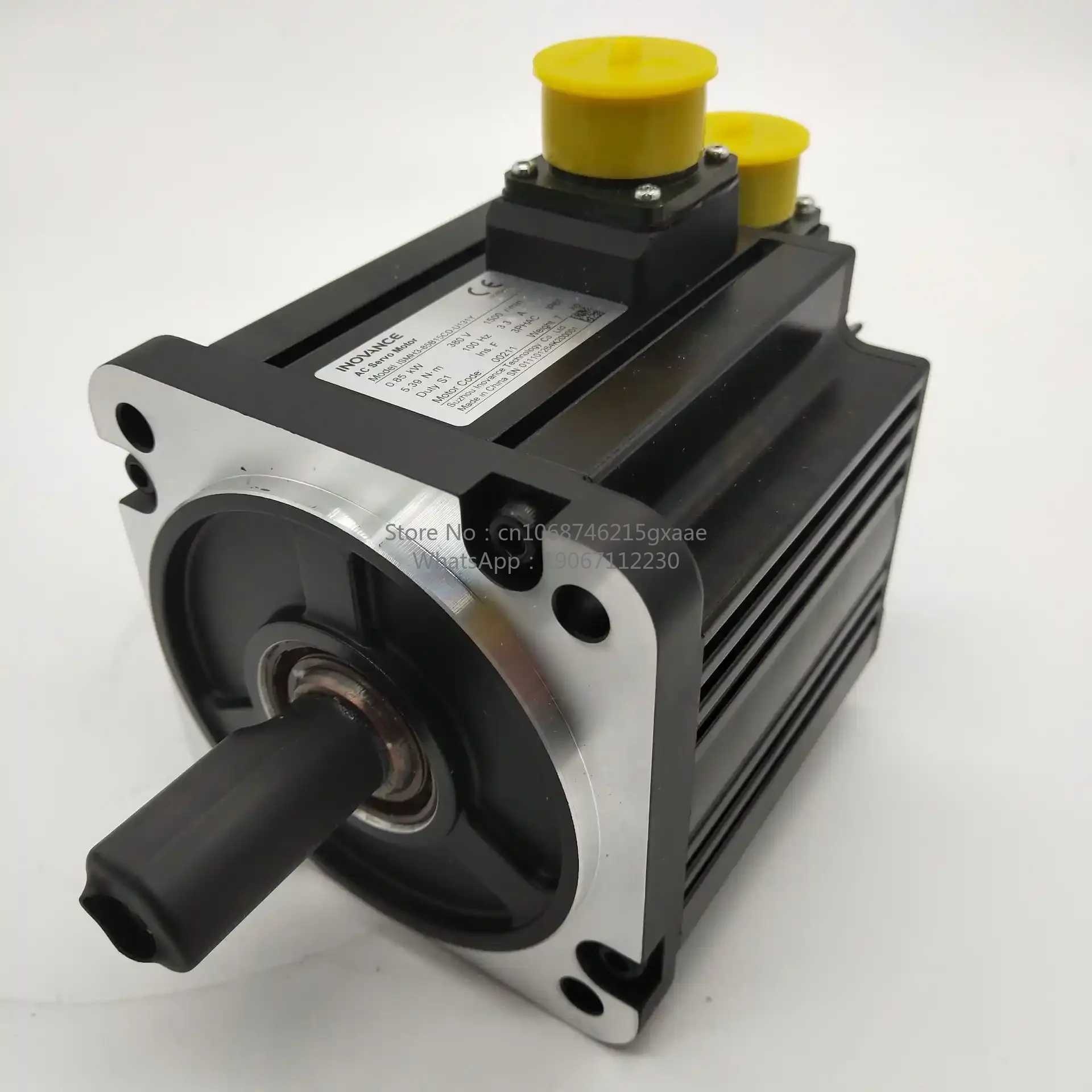High-speed High-power Three-phase 380VAC 5.5kW 1500 RPM 50N·m LC180mm AC Servo Motor and Drive Kit for Inovance with 50Hz