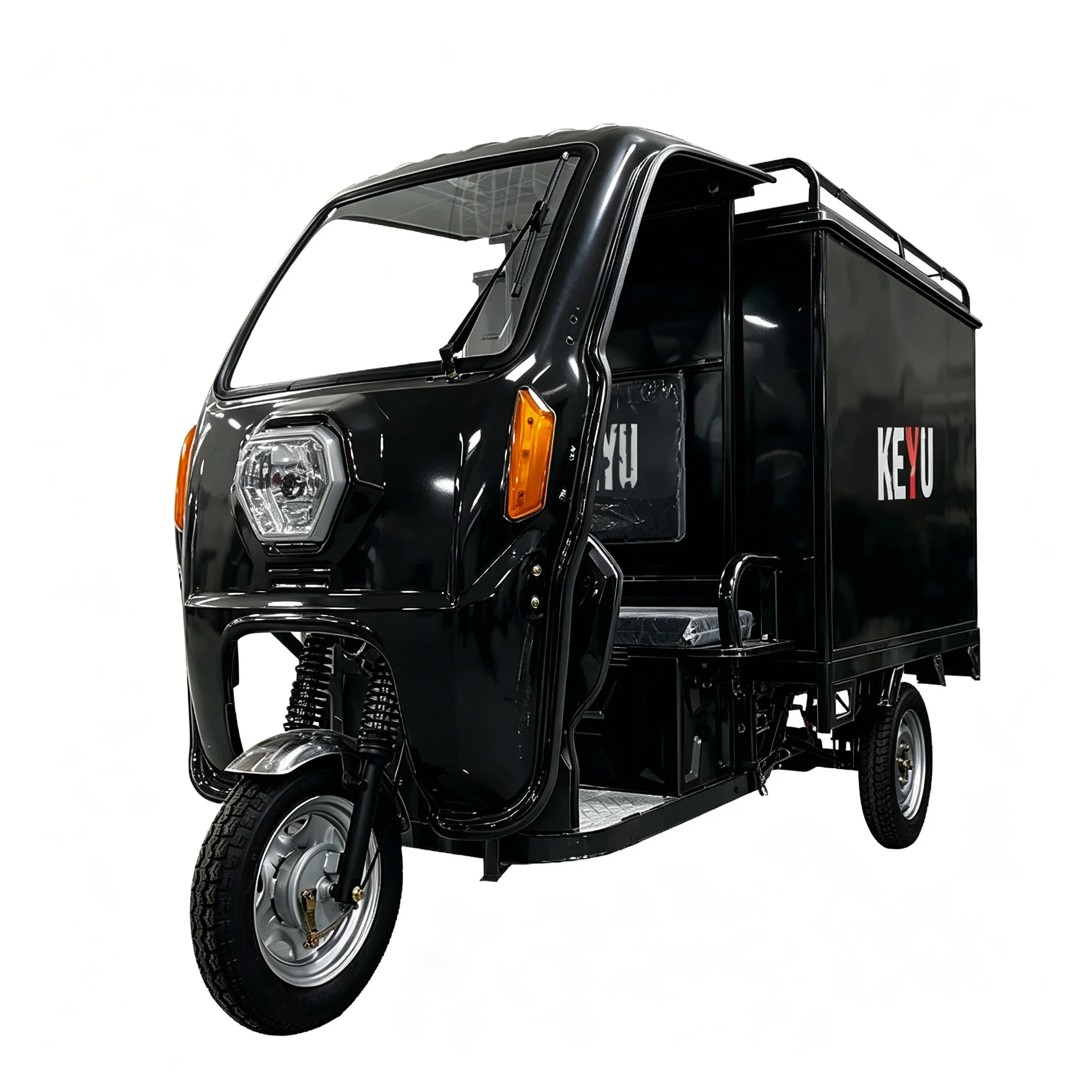 Factory Direct Hot Sale 72V 1000W Enclosed Electric Delivery Tricycle 500KG Payload 100-130km Range for Courier Logistics