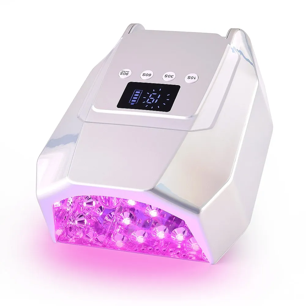 98W UV Lamp for Manicure Wireless Nail Dryer Pro UV LED Gel Nail Lamp Fast Curing Gel Polish Ice Lamp for Nail Manicure Machine