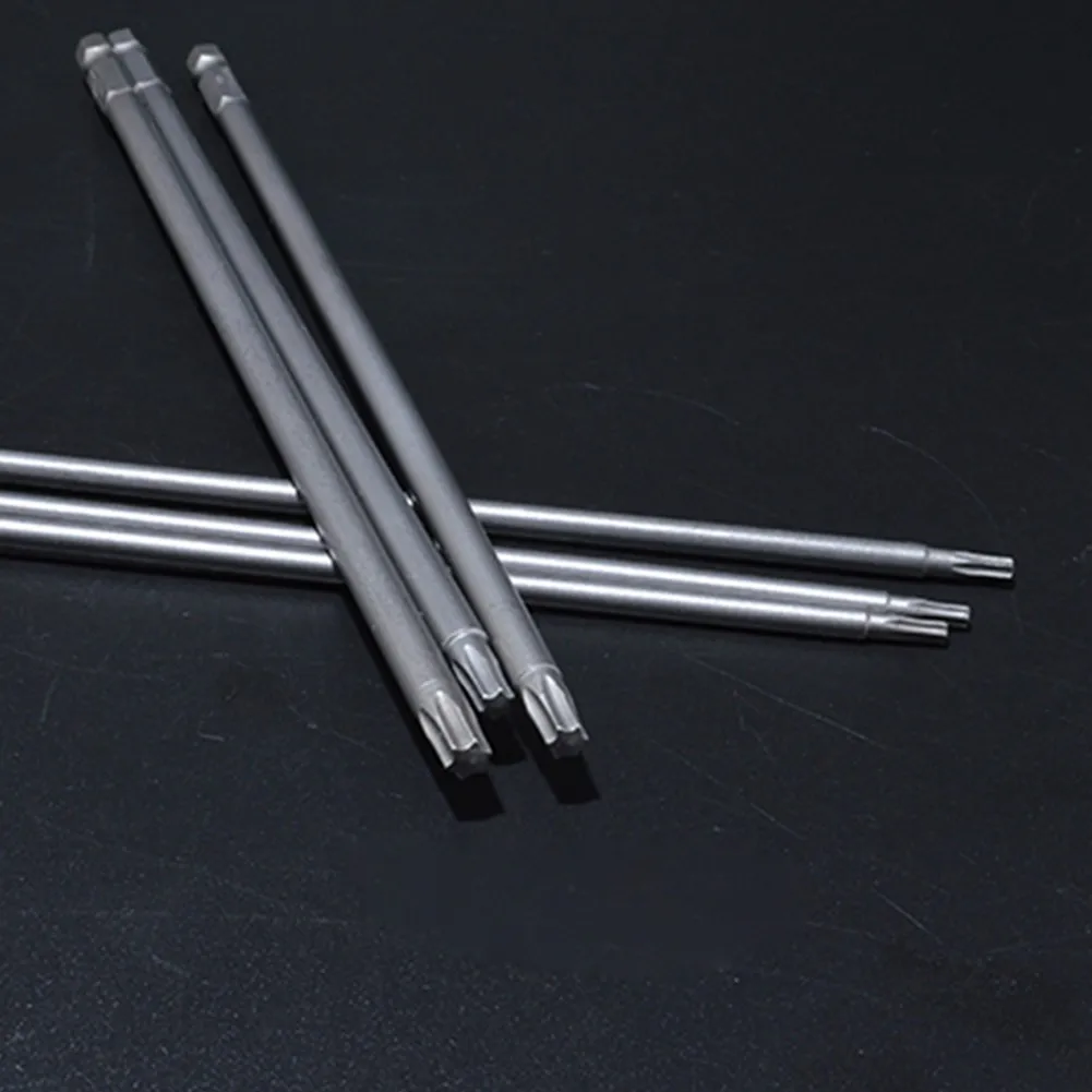 1/6Pcs 200mm Magnetic Torx Screwdriver Bit Alloy Steel T10 T15 T20 T25 T27 T30 Hexagonal Plum Wind Batch Head