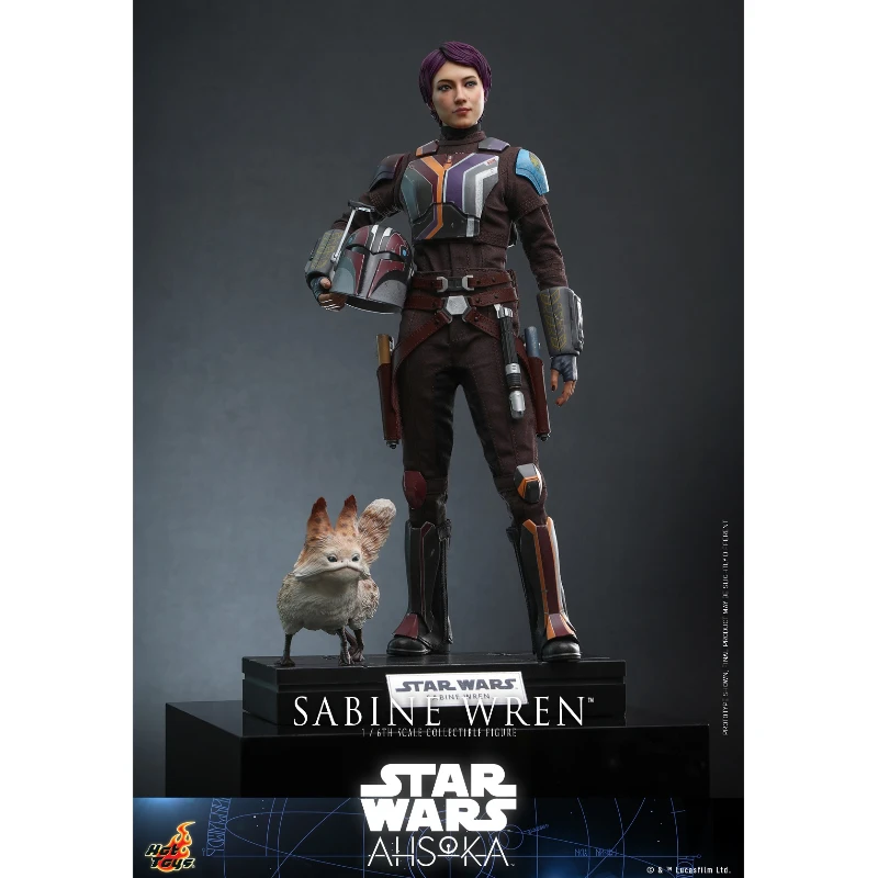 Em estoque hottoys tms111 star wars ahsoka sabine wren 1/6 animação figura de ação brinquedo presente modelo coleção hobby