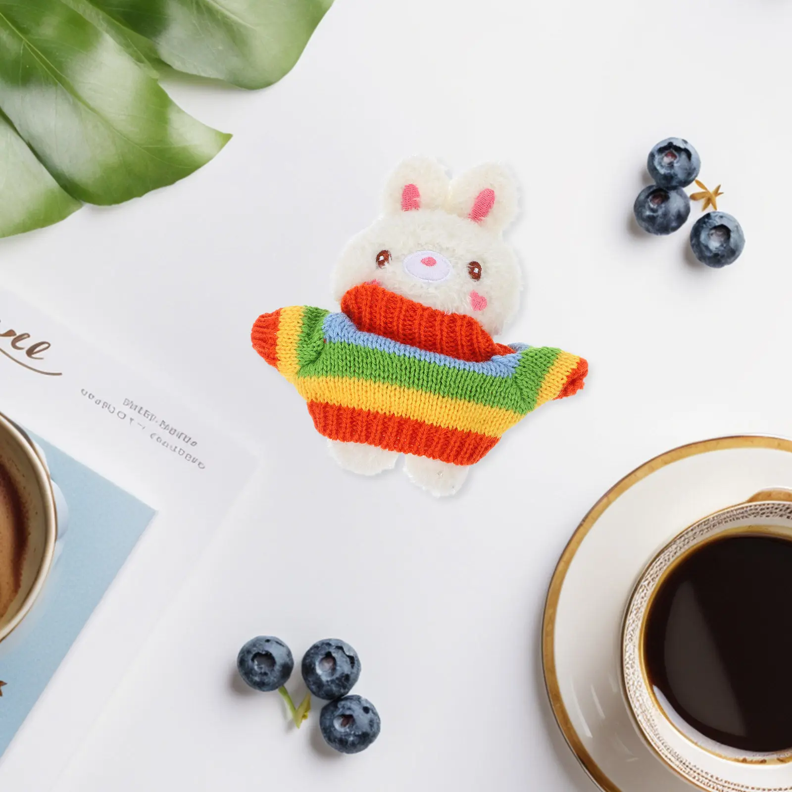 

3Pcs Bear Clothes Set Cute Knitted Sweater Outfit for 14-18 Inch Stuffed Animals DIY Dress Up Accessories Bear Clothes