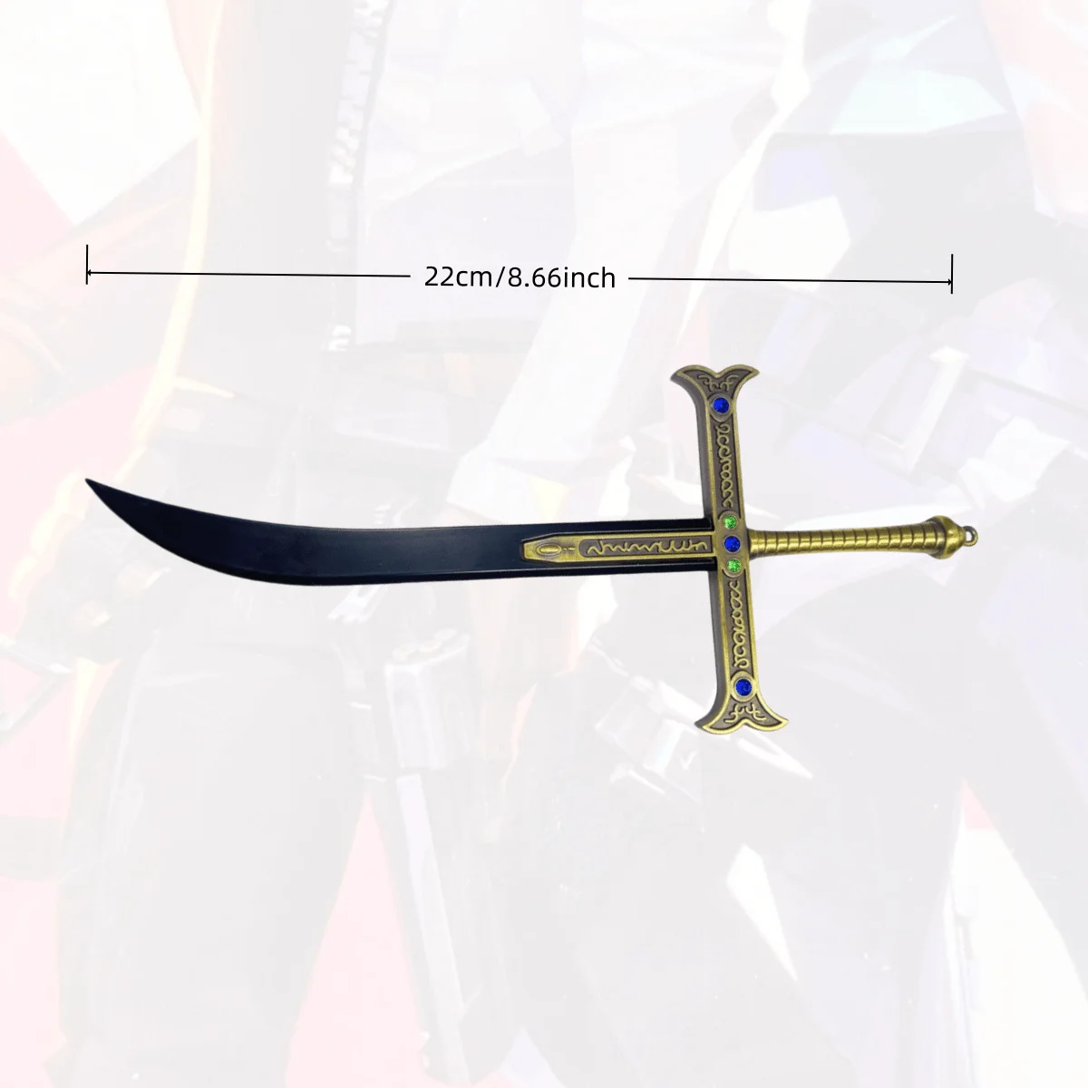 8.  6-calowy metalowy miecz katana Dracule Mihawk, nóż ninja, japońska katana Zoro, oryginalny szabla samurajska, akcesoria do cosplay, rekwizyt, zabawka