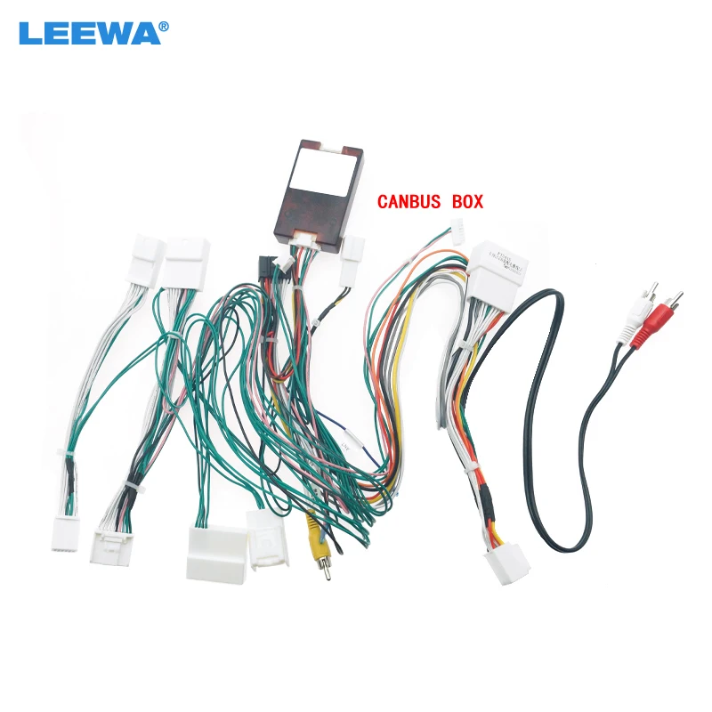 

LEEWA Car 16Pin Power Wiring Harness Cable Adapter Canbus For Lexus Lx470 Land Cruiser LC100 Install Aftermarket Android Stereo