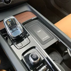 Stylizacja samochodu do Volvo XC90 S90 V90 XC60 S60 V60CC bezprzewodowe ładowanie ładowarki do telefonu listwa ochronna akcesoria ładowania