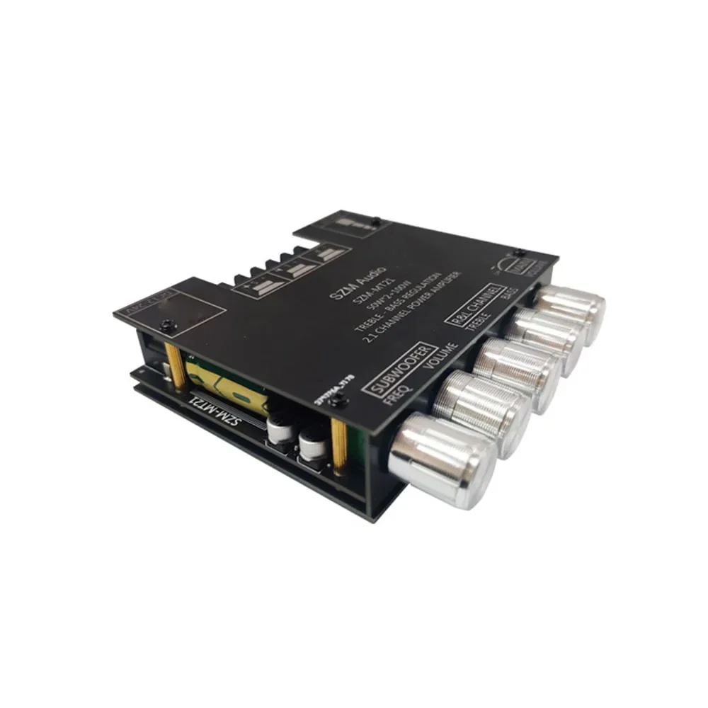 ZK-MT21 2.1 قناة بلوتوث متوافق جهاز تضخيم الصوت مجلس 50 واط X 2 + 100 واط قوة الصوت مكبر صوت استيريو مجلس باس أمبير AUX