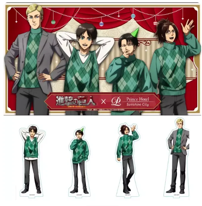 

Аниме «Атака Титанов» Эрен Йегер Микаса·Акерман, фигурка-подставка, акриловая модель, тарелка, коллекция для косплея, декор для рабочего стола, подарки