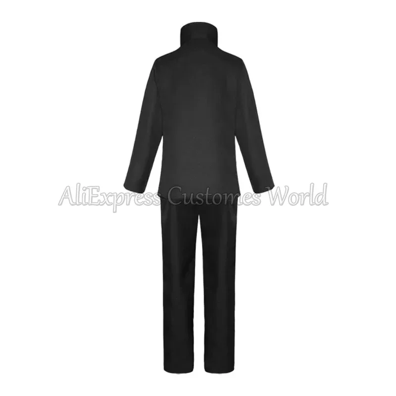 อะนิเมะ Gojo Satoru คอสเพลย์เครื่องแต่งกาย Jujutsu Kaisen Satoru Gojo คอสเพลย์เครื่องแต่งกายชุดสูทสีดําฮาโลวีนสําหรับชายผู้ใหญ่