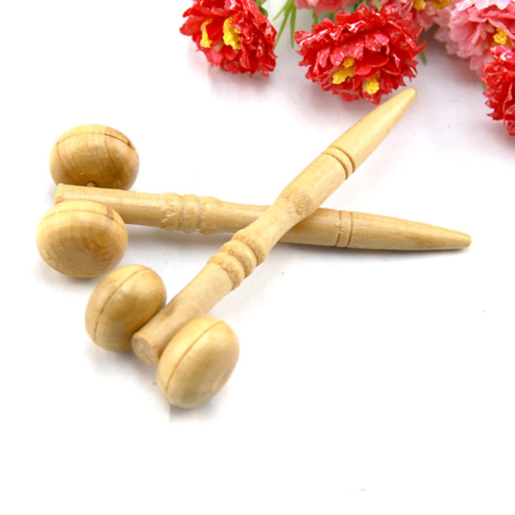 

Wooden Massage Roller Tool for Face Body Relaxation Stiff Back Shoulders Workout Recovery Leg Neck Massager