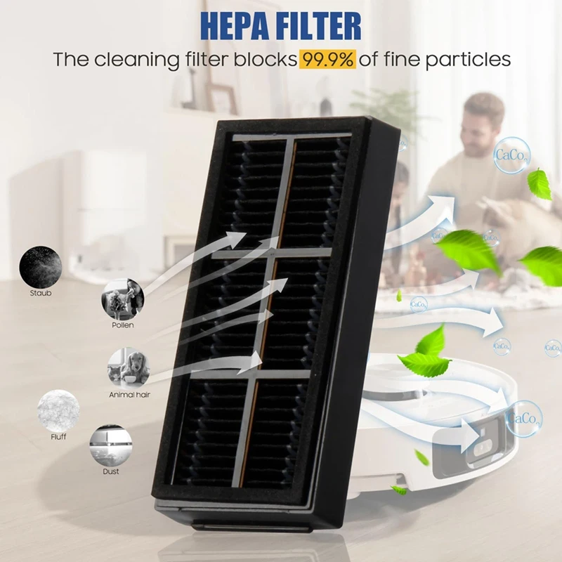 ملحقات المكنسة الكهربائية الروبوتية لروبوت المكنسة الكهربائية الرئيسي X40 Ultra Complete/L40 Ultra/X40 Ultra/X40، الفرشاة الرئيسية