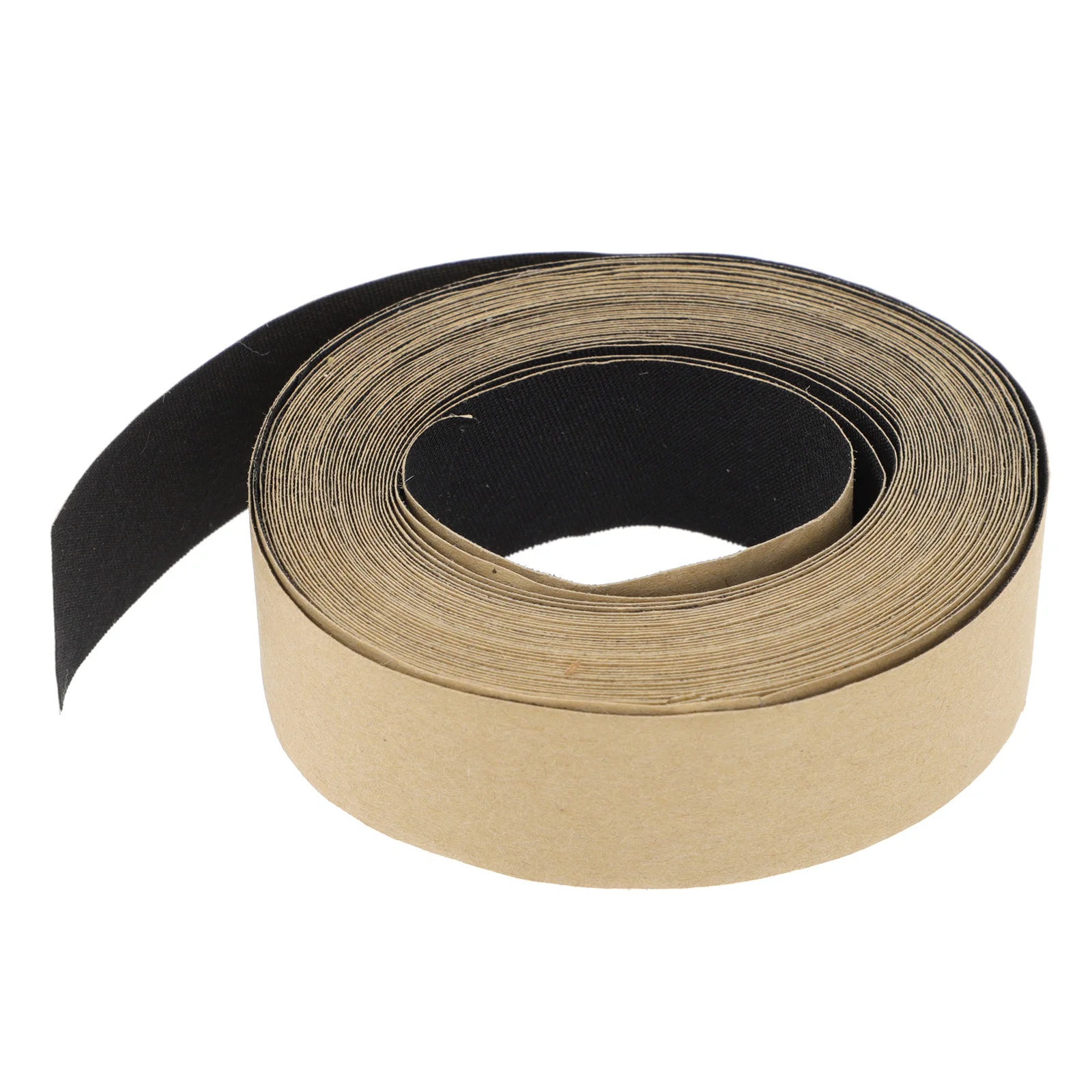 Home Lampshade Wrapping Cloth Multi-purpose Edges Banding Strip Adhesive Tape Black Fabric