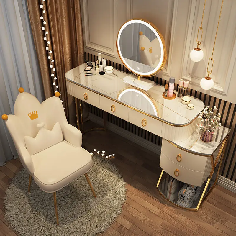 Nail Table Salon Furniture, Manicure Table Set, Nail Tech Station with Chair, Beauty Spa Equipment