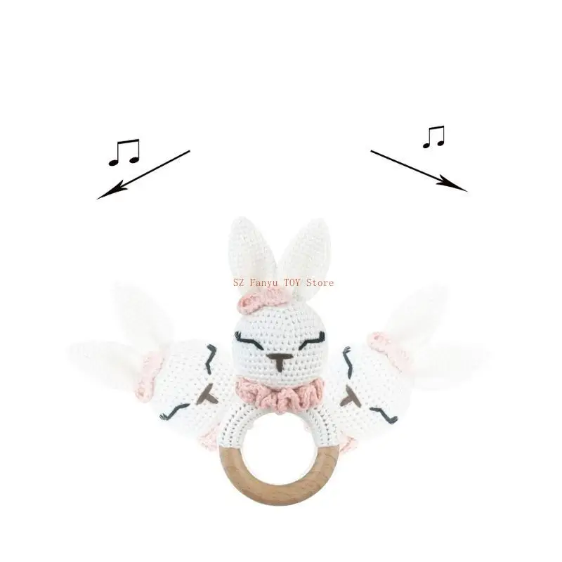 96GC حلقات التسنين المشجرة لينة الكروشيه هوك الطفل عضاضة لعبة التسنين للمضغ #3