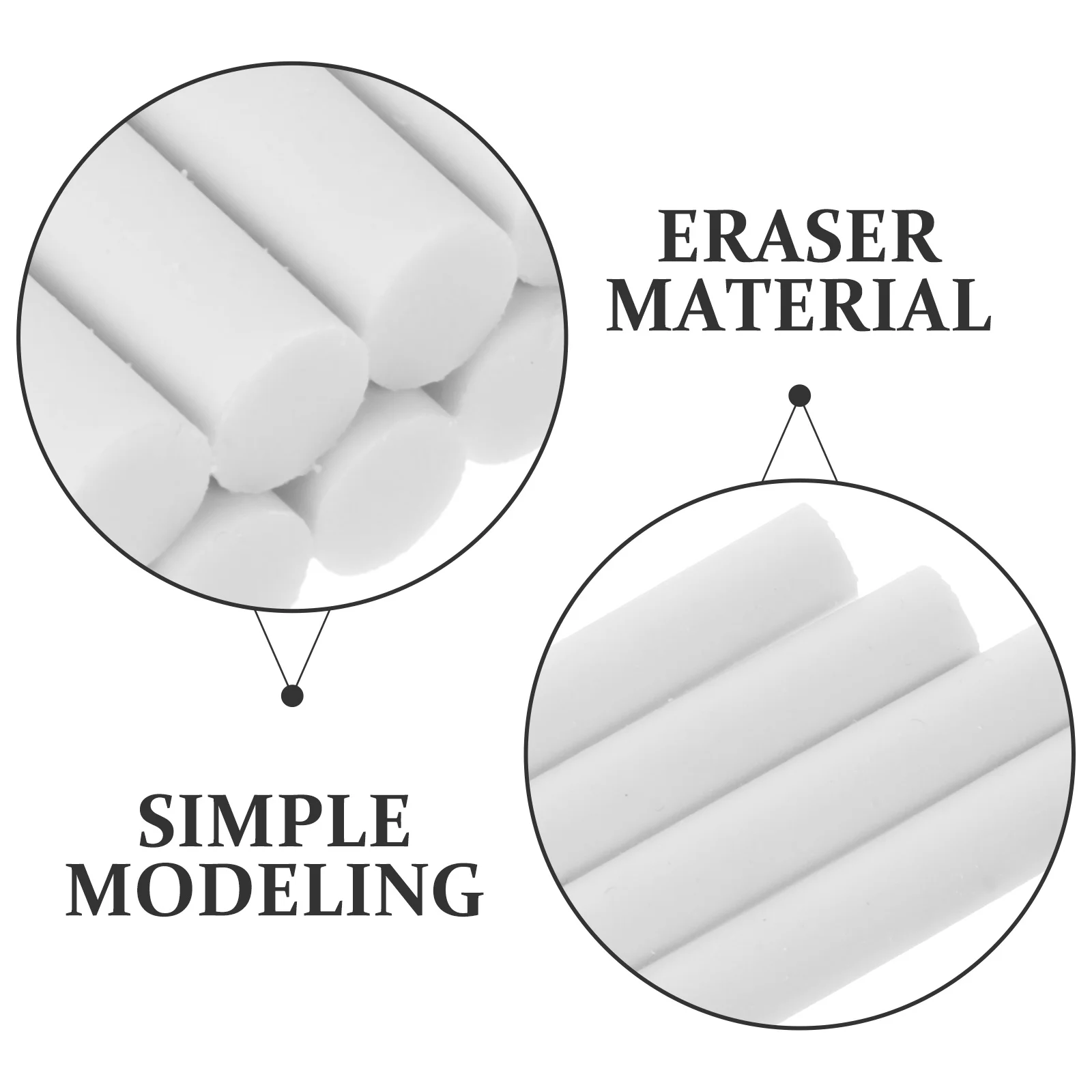 

50Pcs Art Drawing Erasers Soft Texture No Damage Sketching Pencil Painting School Supplies Drawing Art Eraser Sketching Eraser