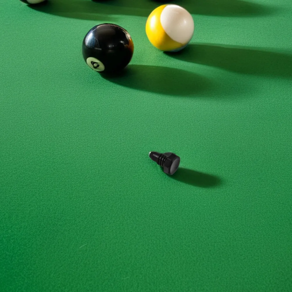 

8 шт. черных пластиковых цилиндрических защитных колпачков для наконечников бильярдных киев, 2,2x1,5 см, защитные элементы для снукерных и бильярдных киев