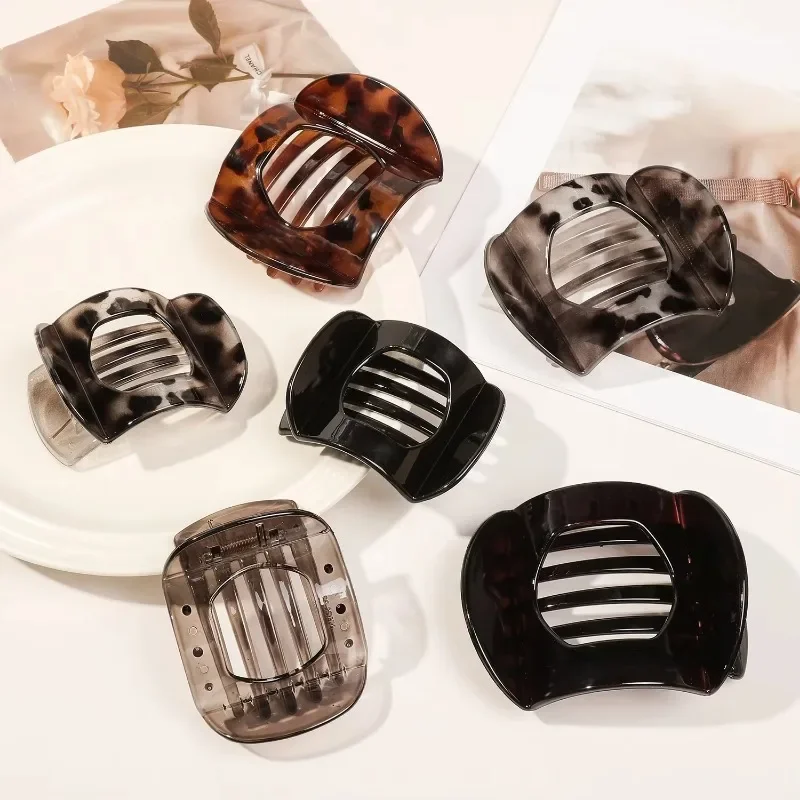 9.5cm Large Small Sizes Pc Hair Clips for Women Non-slip Hair Accessories Vintage Arc Shaped Duck Claw Hairpins Girl Barrettes