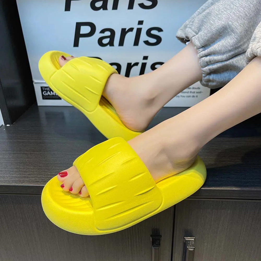 

Summer Outerwear Men's Slippers Women Casual Shower Shoe Soft EVA Thick Sole Non-Slip Bathroom Slipper Cactus Male Beach Sandal