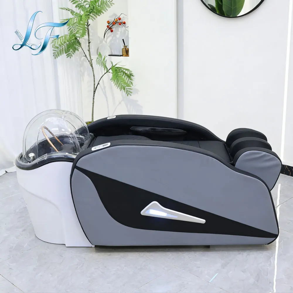 Salon Equipment Lying Down Massage Chair Hair Washing Head Spa Bed Electric Massage Table Water Therapy Bed