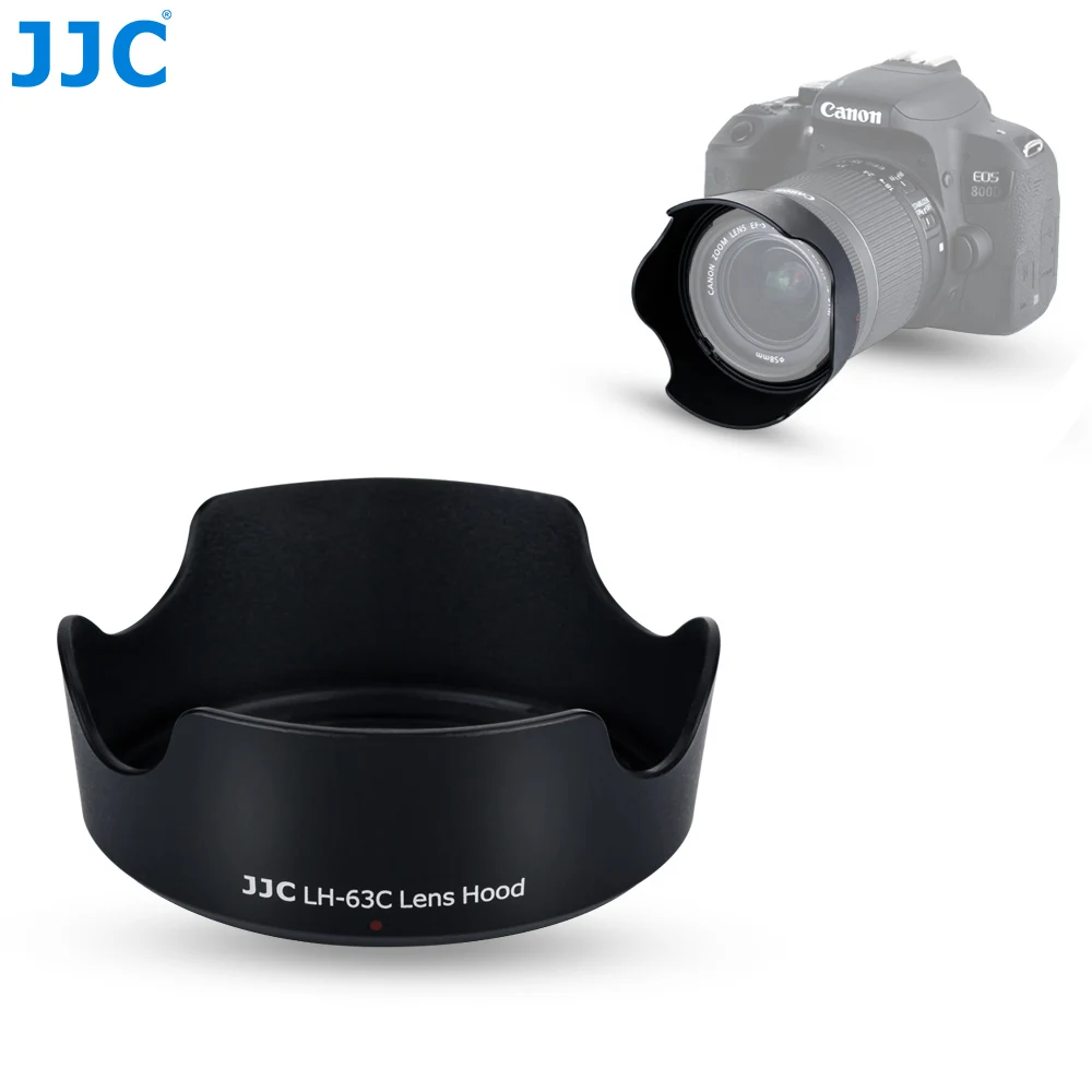 

JJC EW-63C Lens Hood Fit Canon RF 24-50mm F4.5-6.3 &EF-S 18-55mm F3.5-5.6 for EOS R5 R6 R7 R8 R10 R50 850D 90D 80D 200D II 1300D