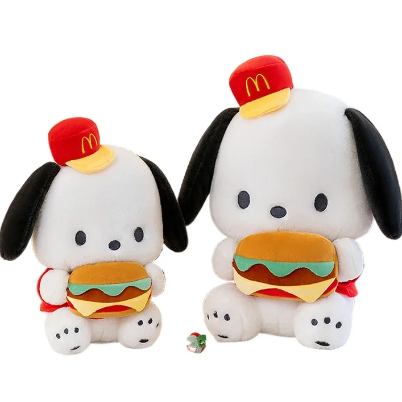 

New Large Size 58CM Burger Pochacco Plush Toy Pochacco Plush Doll Girl Gift Pillow Cloth Doll Bed Pillow Girl Birthday Gift