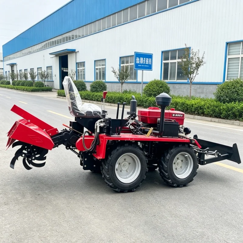 Customized Four-wheel Farm Cultivation Machinery, High-Quality Rotary Tiller, Four-Wheel Drive Tillage Equipment