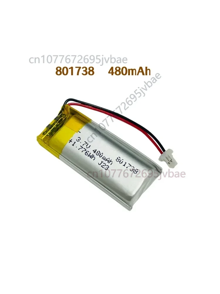 Li-Po Cell 801738 801740 3.7V 480mAh Rechargeable Battery for Creative Moon Lamp