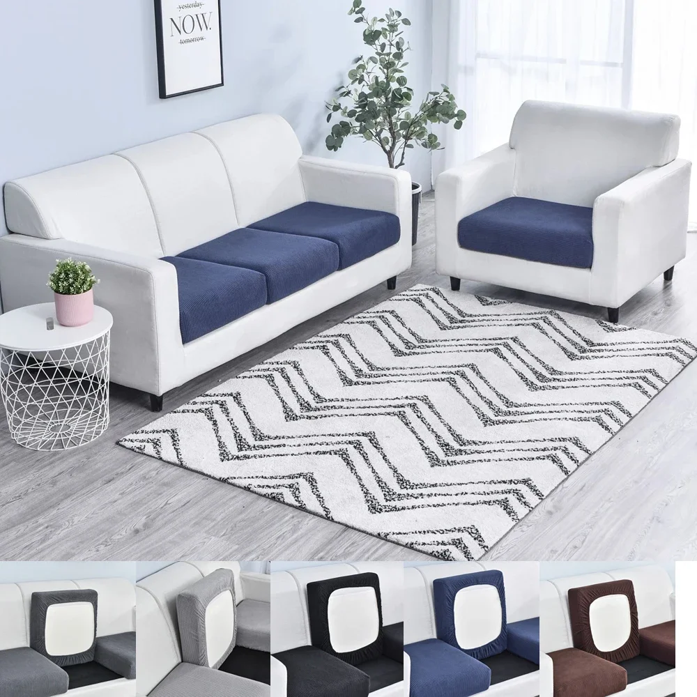Couch-Kissenbezüge, Stretch-Sofa-Möbelschutz, Sitzbezug, waschbar, abnehmbarer Schonbezug für Zuhause, Haustiere, Kinder, Couchbezüge – Detail 4