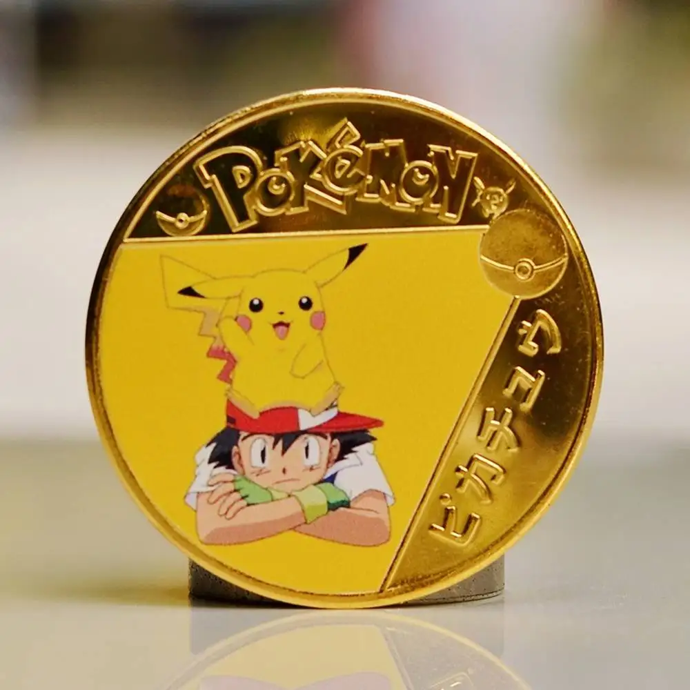

Pokemon Coins Metal Pokémon Coin Tcg Charizard Vmax Mewtwo Anime Commemorative Coins Collectibles Cartoon Medal Kids Toys Gifts