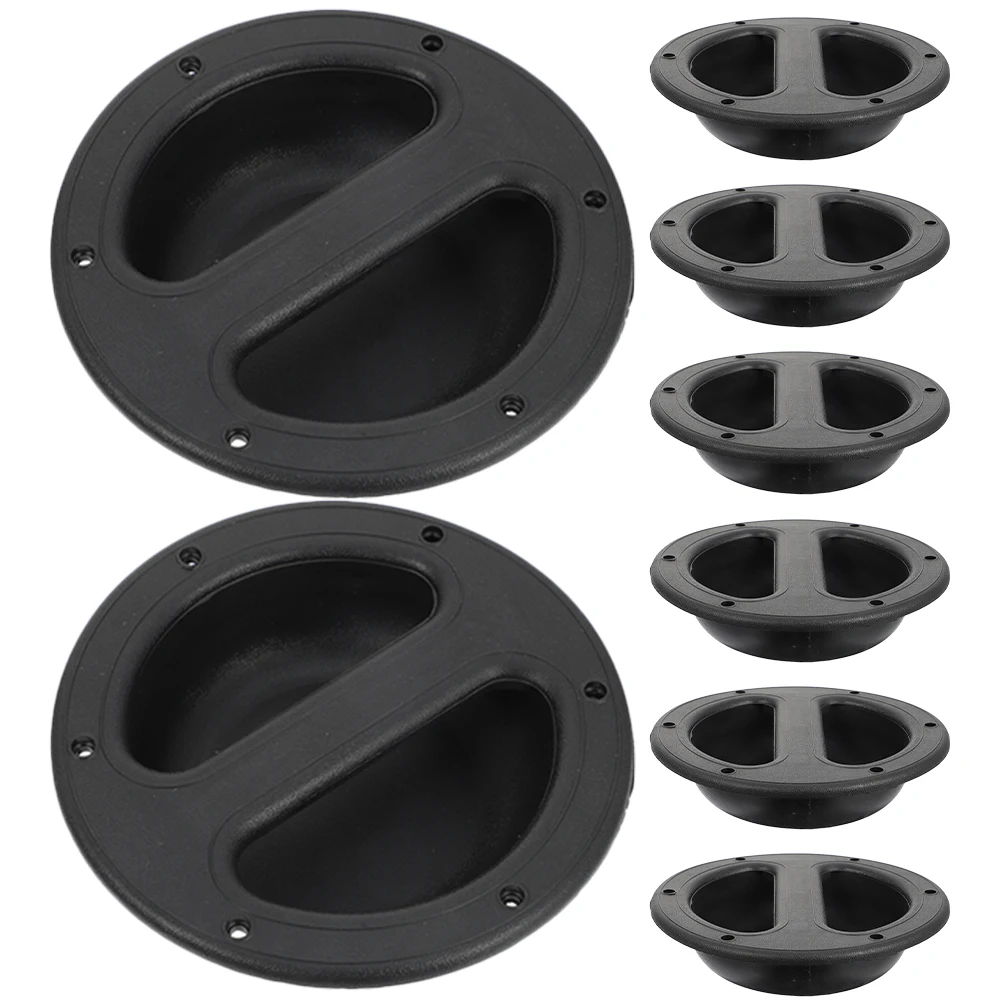 

8 Pcs Speaker Handle Recessed Handles for Cabinets Echo Speakers Durable Plastic Smooth Surface Long Service Impact Resistant