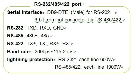 Módem de fibra óptica multimodo RS232/422/485 (ATC-277MM)