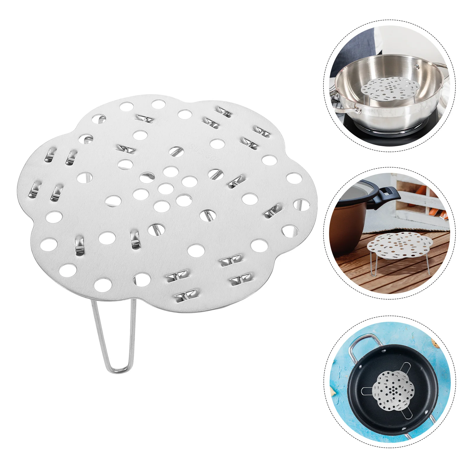 

Steamer Rack For Pots Stainless Steel Foldable Steaming Tray Vegetable Steamer Basket Egg Cooker Insert Cooking Baking