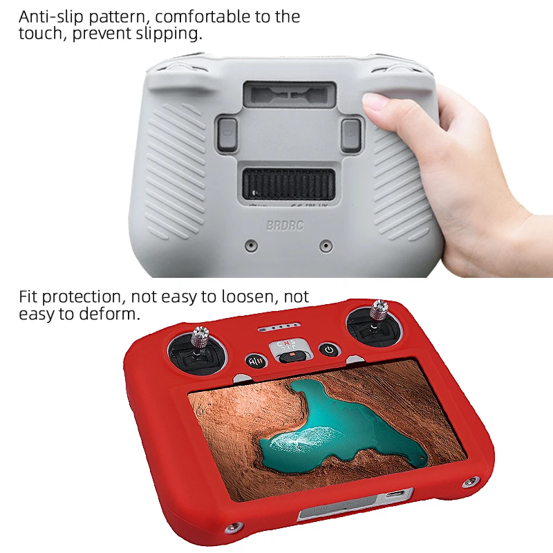 Ốp Lưng Dẻo Silicone Cho DJI Mini 3 Pro Điều Khiển Từ Xa Bao Da Bảo Vệ Tay Chống Trầy Xước DJI RC Phụ Kiện